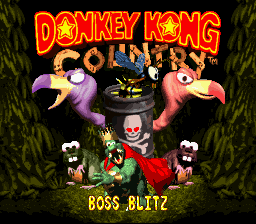Donkey Kong Country - Boss Blitz Title Screen